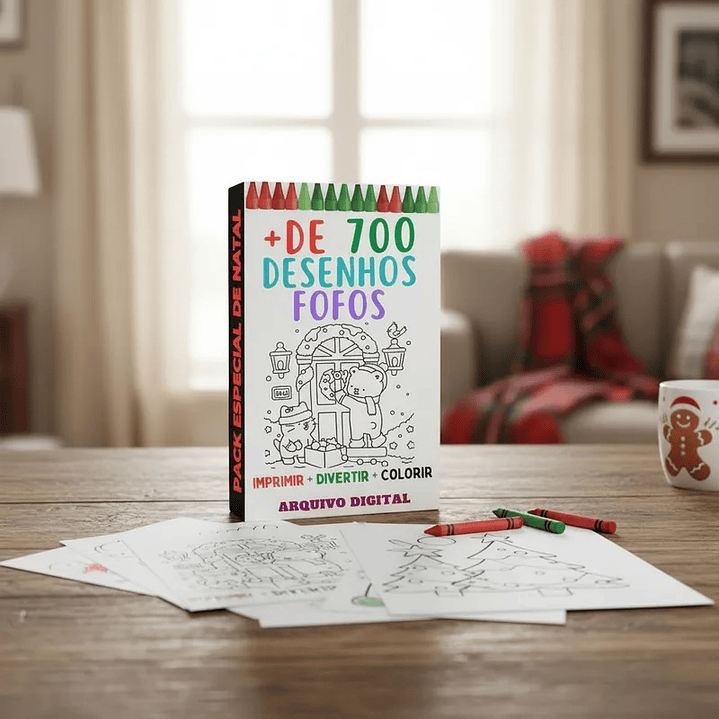 📚 Super Pack Cute Livros de Colorir + 700 Desenhos - PDF  9