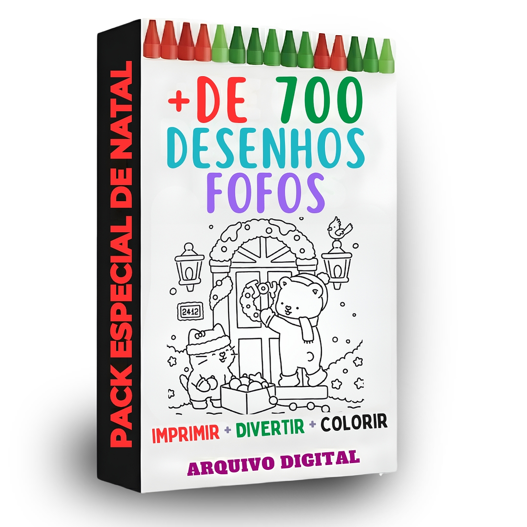 📚 Super Pack Cute Livros de Colorir + 700 Desenhos - PDF  1