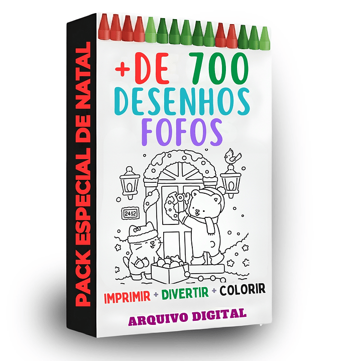 📚 Super Pack Cute Livros de Colorir + 700 Desenhos - PDF  1