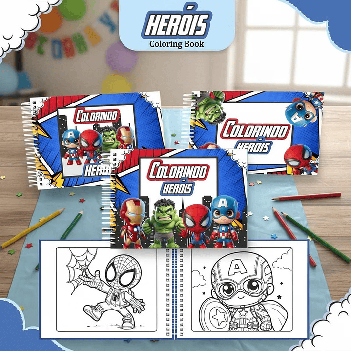 📚 Super Pack Cute Livros de Colorir + 7.000 Desenhos - PDF 3