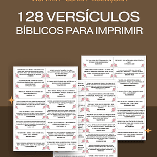 📚 128 Versículos Bíblicos Florais p/ Imprimir Inspirar, Curar, Abençoar
