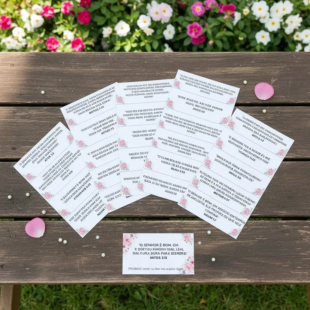 📚 128 Versículos Bíblicos Florais p/ Imprimir Inspirar, Curar, Abençoar 4