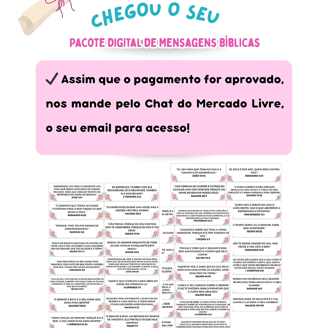 📚 128 Versículos Bíblicos Florais p/ Imprimir Inspirar, Curar, Abençoar 8