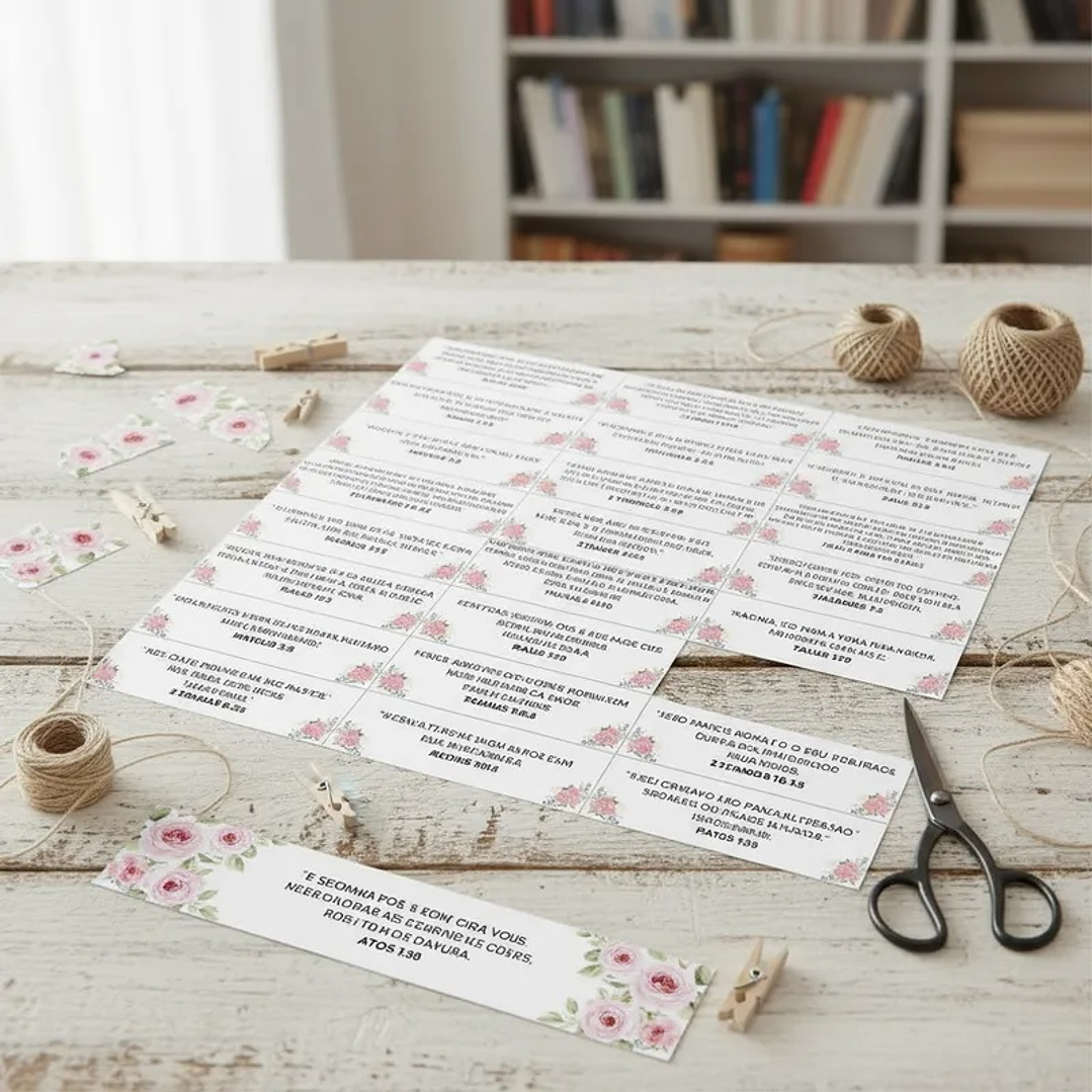 📚 128 Versículos Bíblicos Florais p/ Imprimir Inspirar, Curar, Abençoar 3