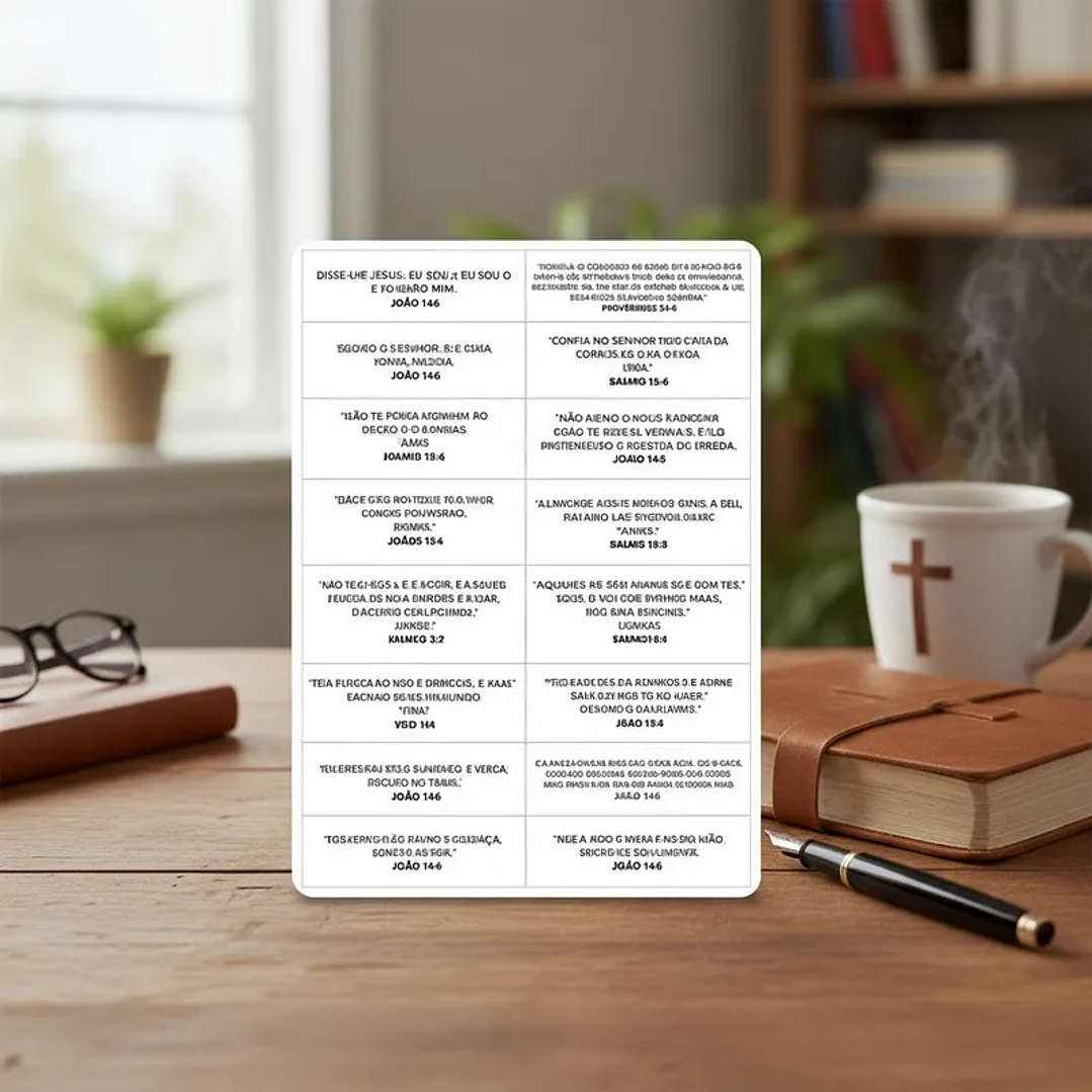 📚 128 Versículos Bíblicos (Fundo Branco) p/ Imprimir Inspirar, Curar, Abençoar 4
