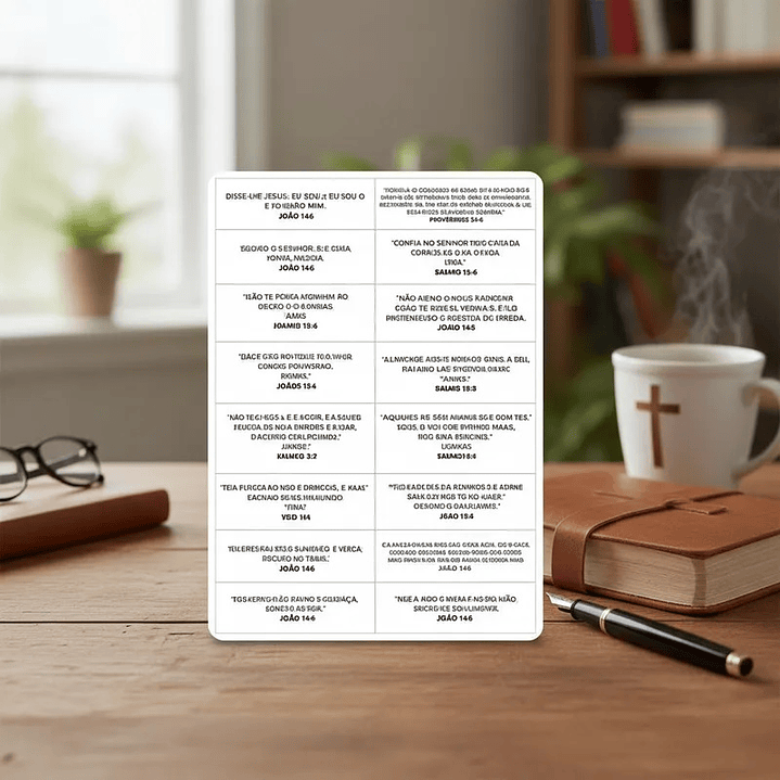 📚 128 Versículos Bíblicos (Fundo Branco) p/ Imprimir Inspirar, Curar, Abençoar 4