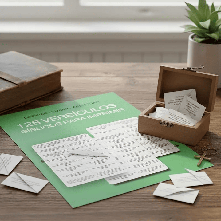 📚 128 Versículos Bíblicos (Fundo Branco) p/ Imprimir Inspirar, Curar, Abençoar 2