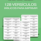 📚 128 Versículos Bíblicos (Fundo Branco) p/ Imprimir Inspirar, Curar, Abençoar - Thumbnail 1