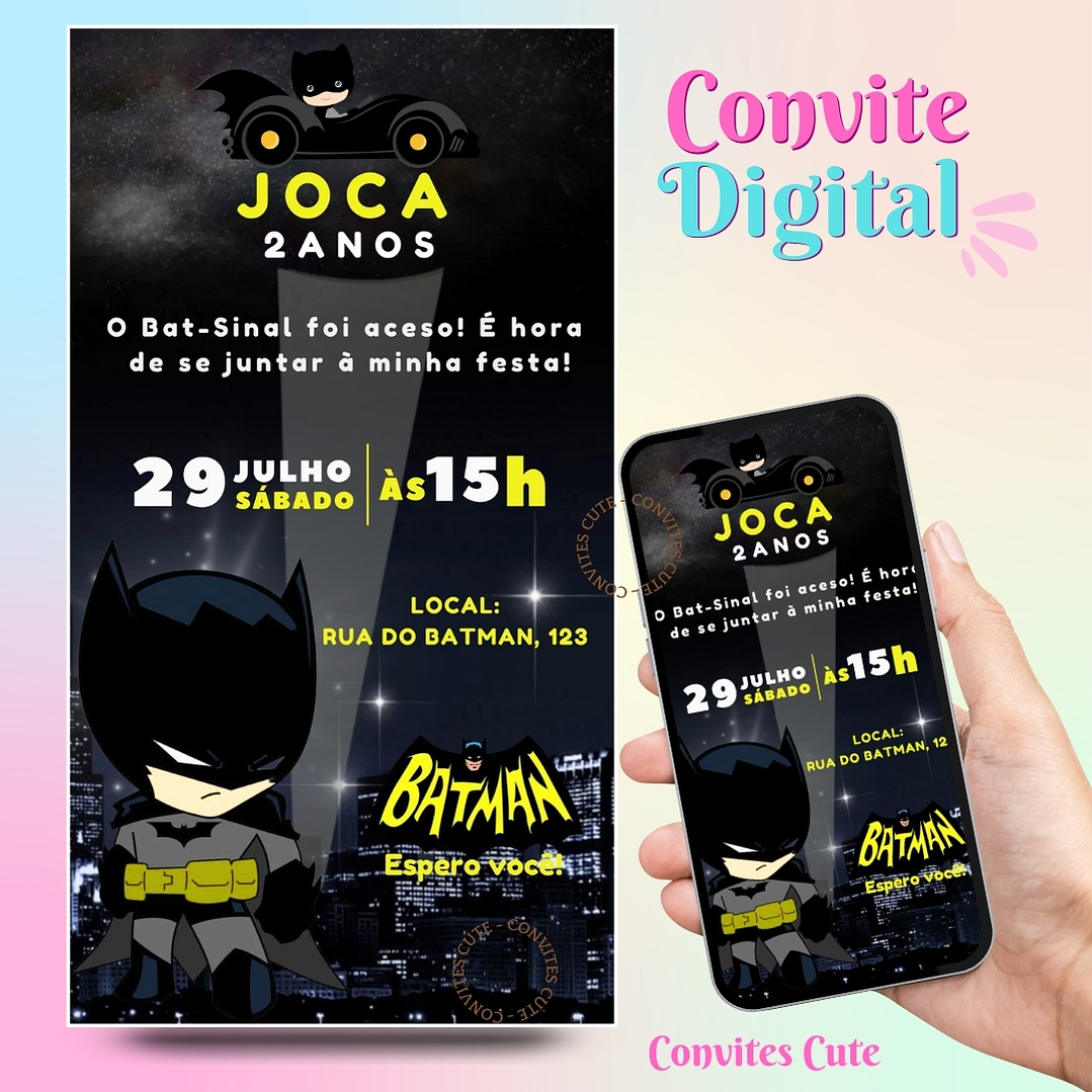 Convite Digital Batman 1