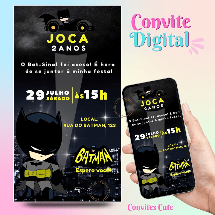 Convite Digital Batman 1
