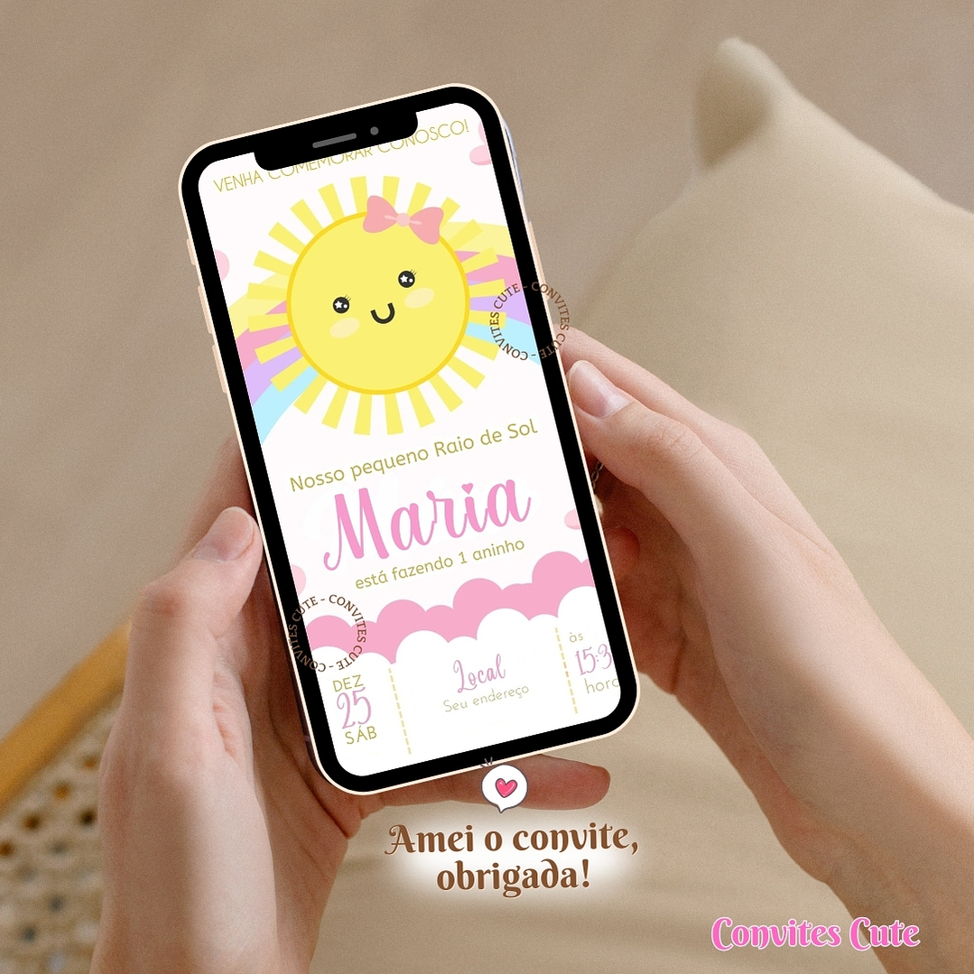 Convite Digital Raio de Sol Solzinho 4