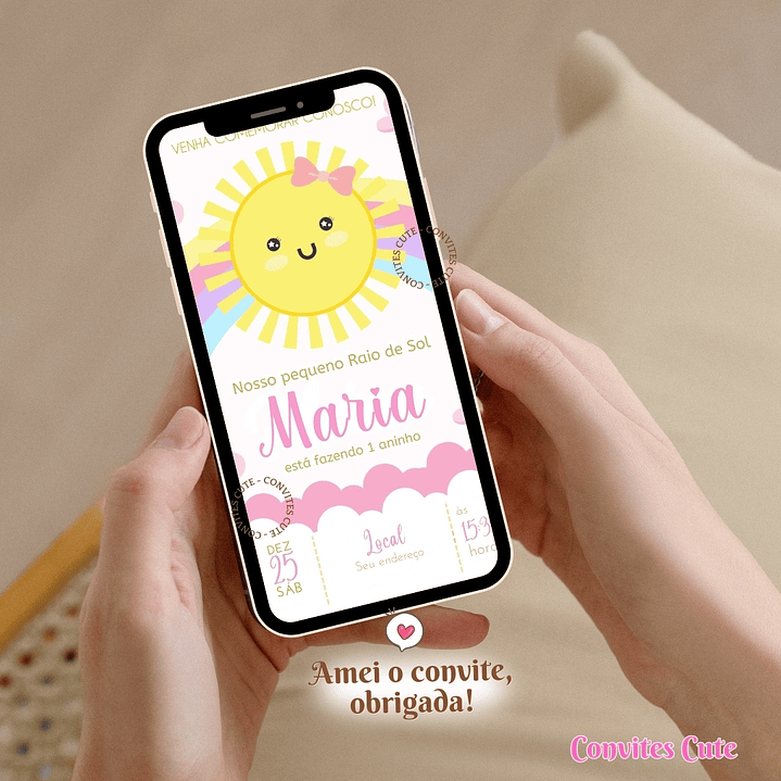 Convite Digital Raio de Sol Solzinho 4