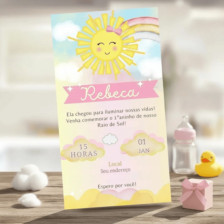 Convite Digital Raio de Sol Solzinho 3
