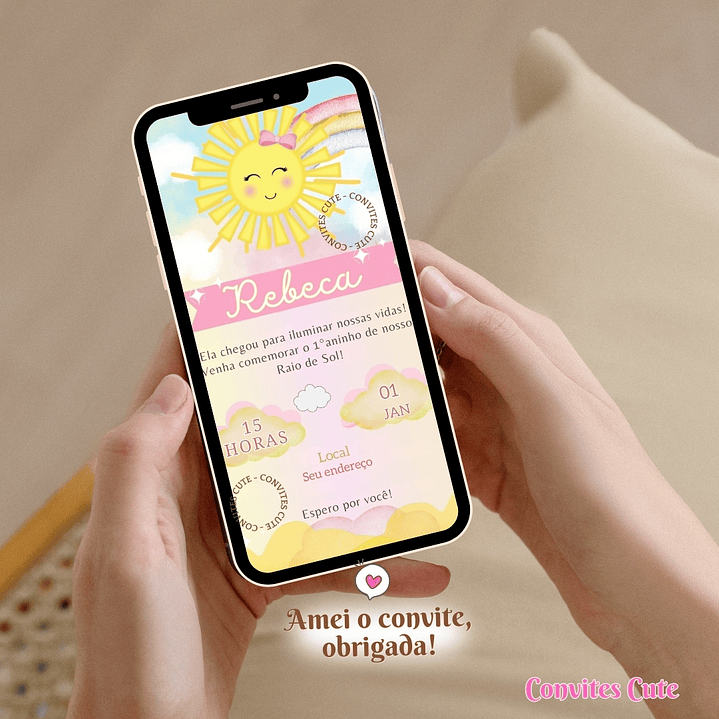 Convite Digital Raio de Sol Solzinho 4