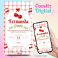 Convite Digital Cereja Cerejinha - Thumbnail 1
