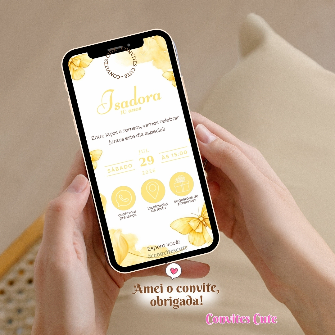 Convite Interativo (COM ou SEM) Sugestão de Presentes - Laços Lacinhos 4