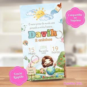 Convite Digital O maior Pintor do Mundo