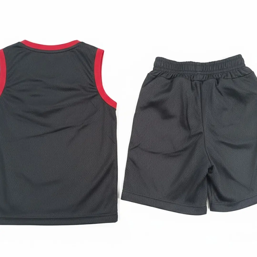 Conjunto De Basquete Infantil Masculino Regata + Shorts Bulls 23 4