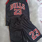 Conjunto De Basquete Infantil Masculino Regata + Shorts Bulls 23 - Thumbnail 6