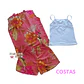 Conjunto Infantil Trio Kimono Floral Meninas Combinadinho Rosê  - Thumbnail 3