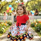 Vestido Infantil Temático Minnie Vermelha - Thumbnail 6