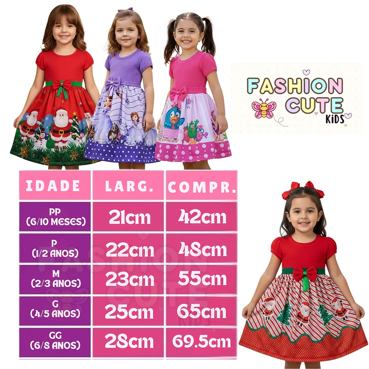 Vestido Infantil Temático Minnie Vermelha 7