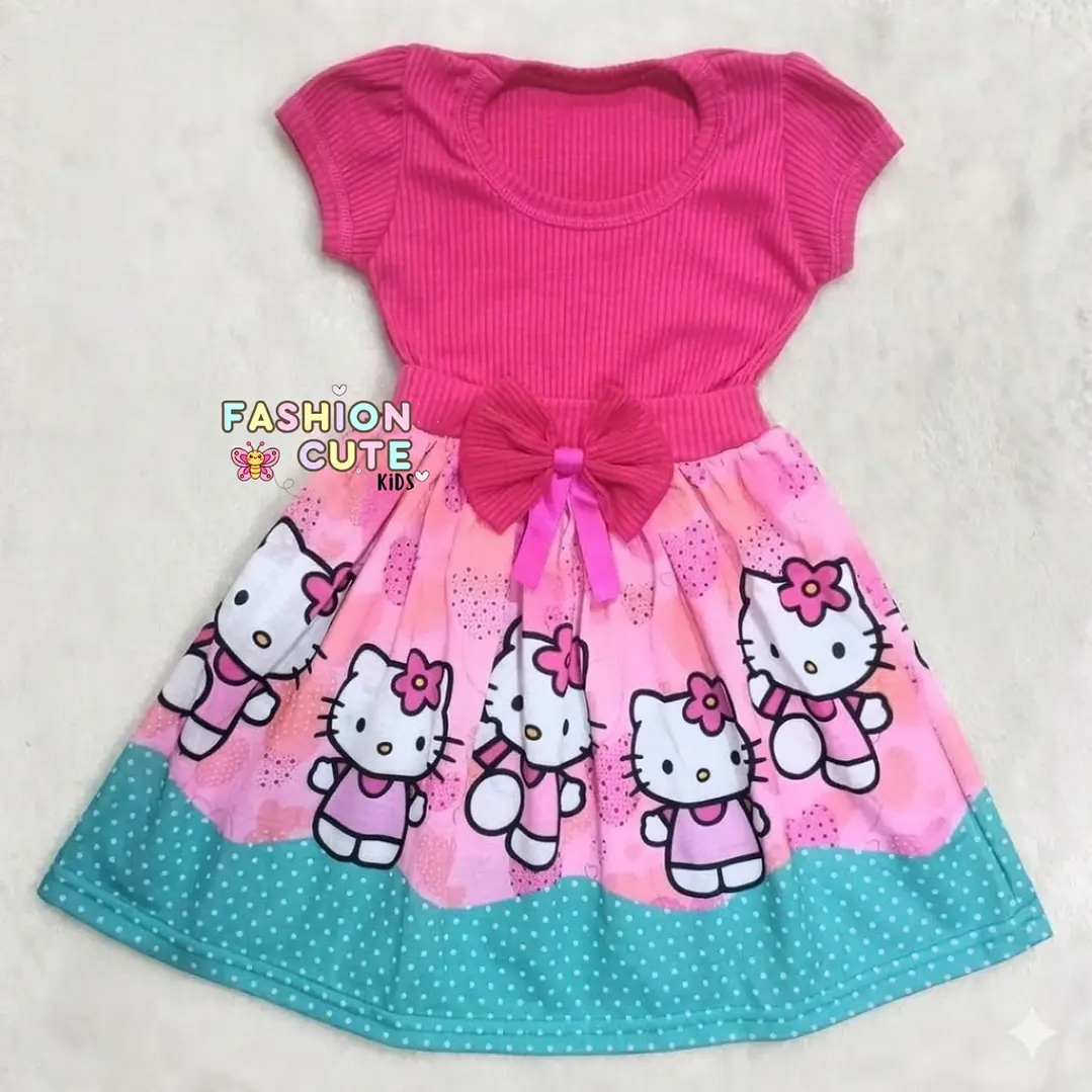 Vestido Infantil Temático Hello Kitty 2