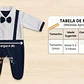 Macacão Bebê Estilo Social Menino Gravata Suspensório 0-3 Meses - Thumbnail 5