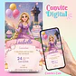 Convite Digital Rapunzel Enrolados - Thumbnail 1