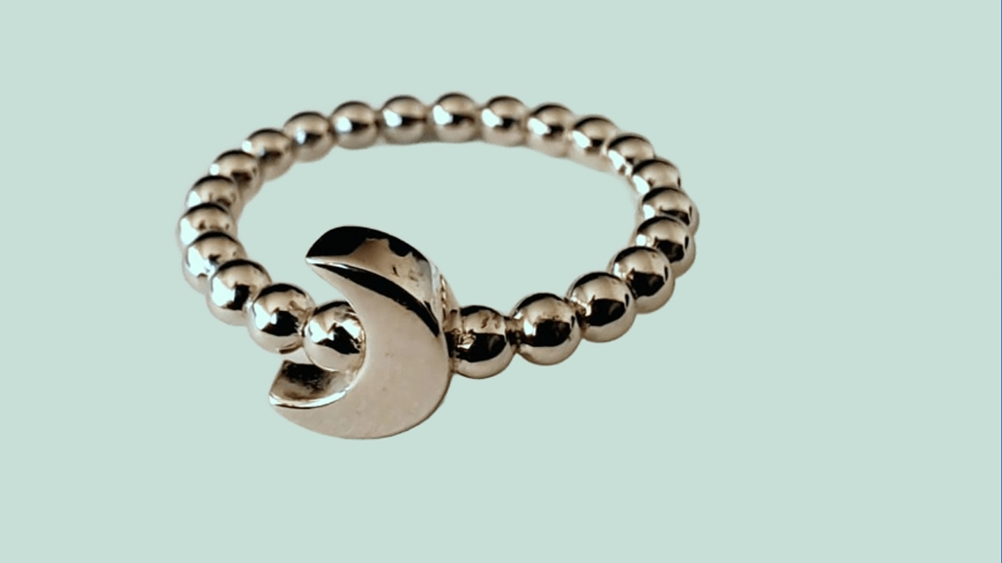 Anillo Luna y Esferas 2
