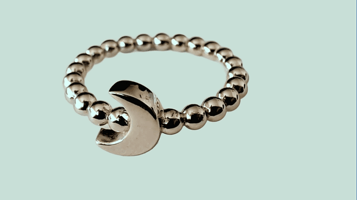 Anillo Luna y Esferas 2