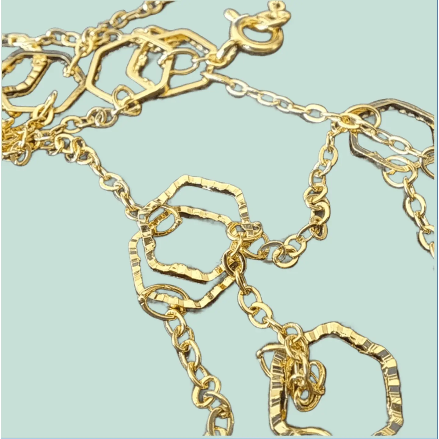 Collar Dije Hexagonal  2