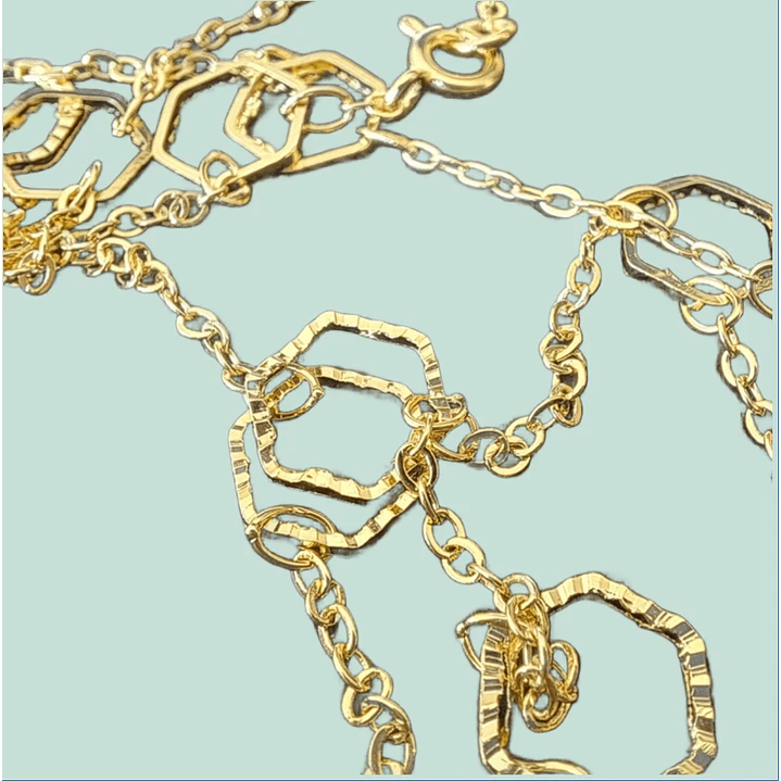 Collar Dije Hexagonal  2