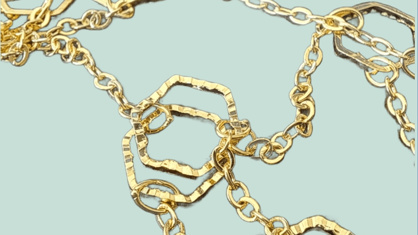 Collar Dije Hexagonal  1