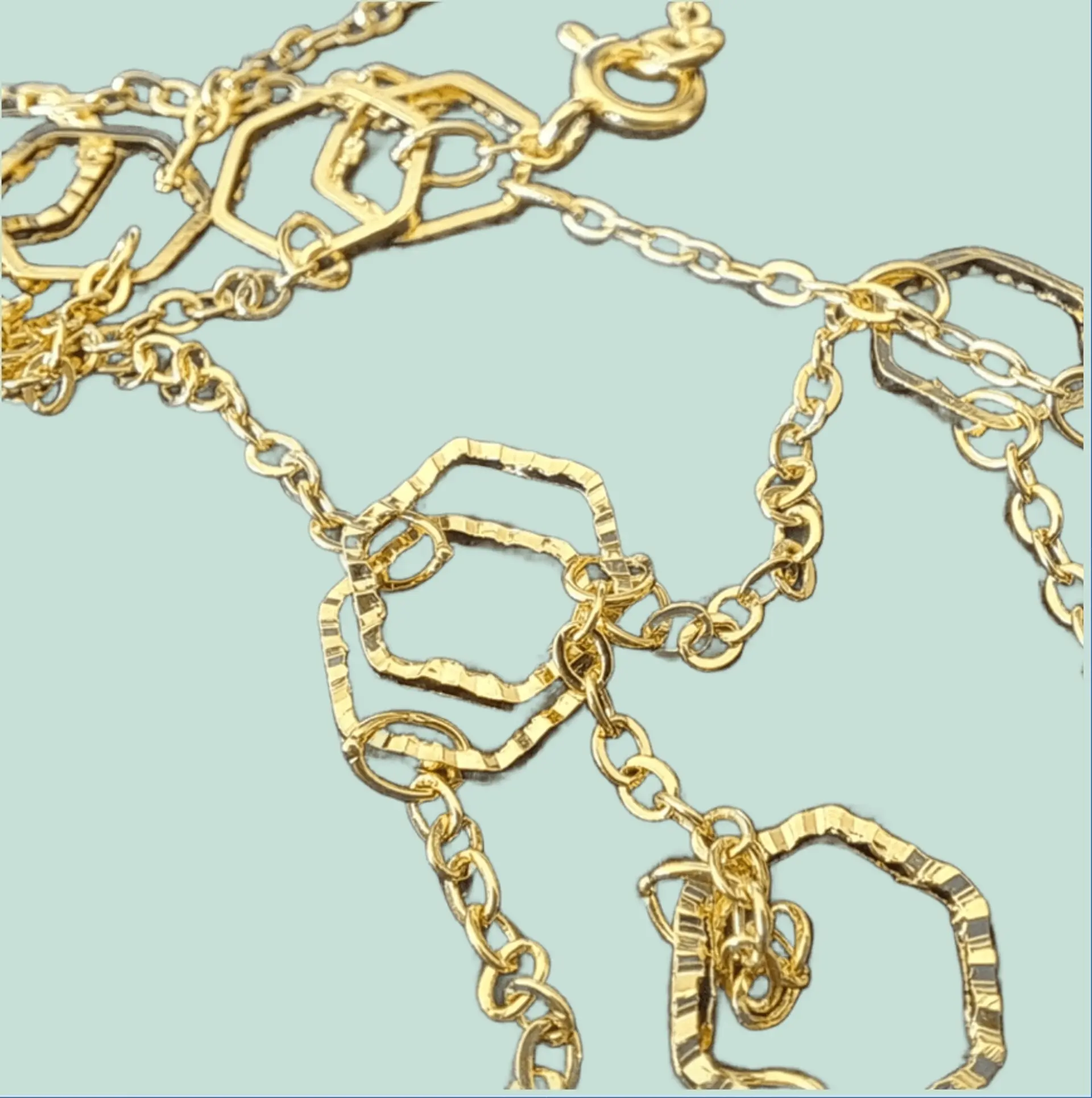 Collar Dije Hexagonal  2