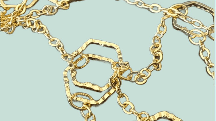 Collar Dije Hexagonal  1