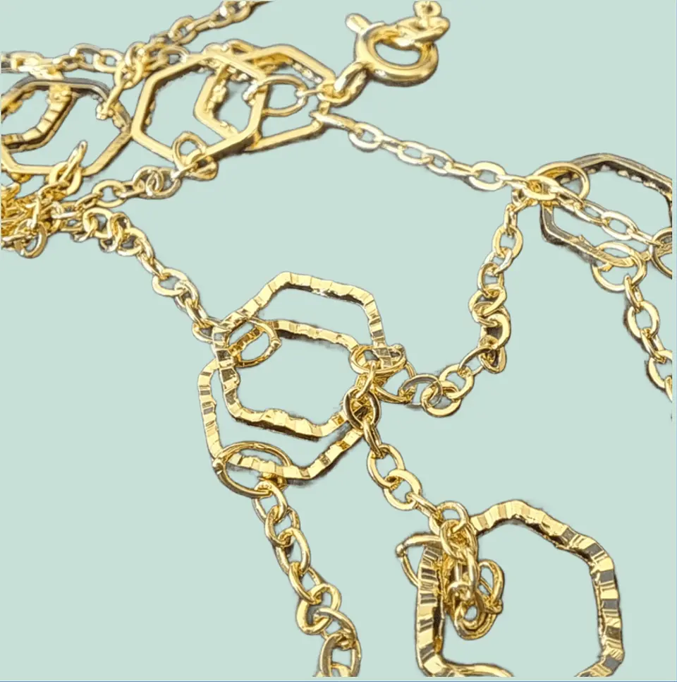 Collar Dije Hexagonal  2