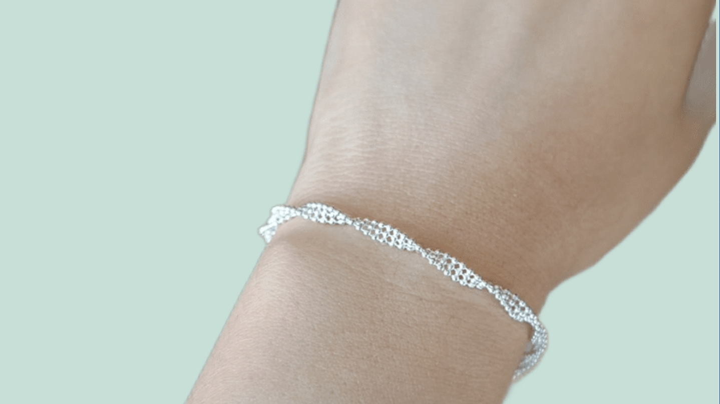 Pulsera Malla Esferas 1