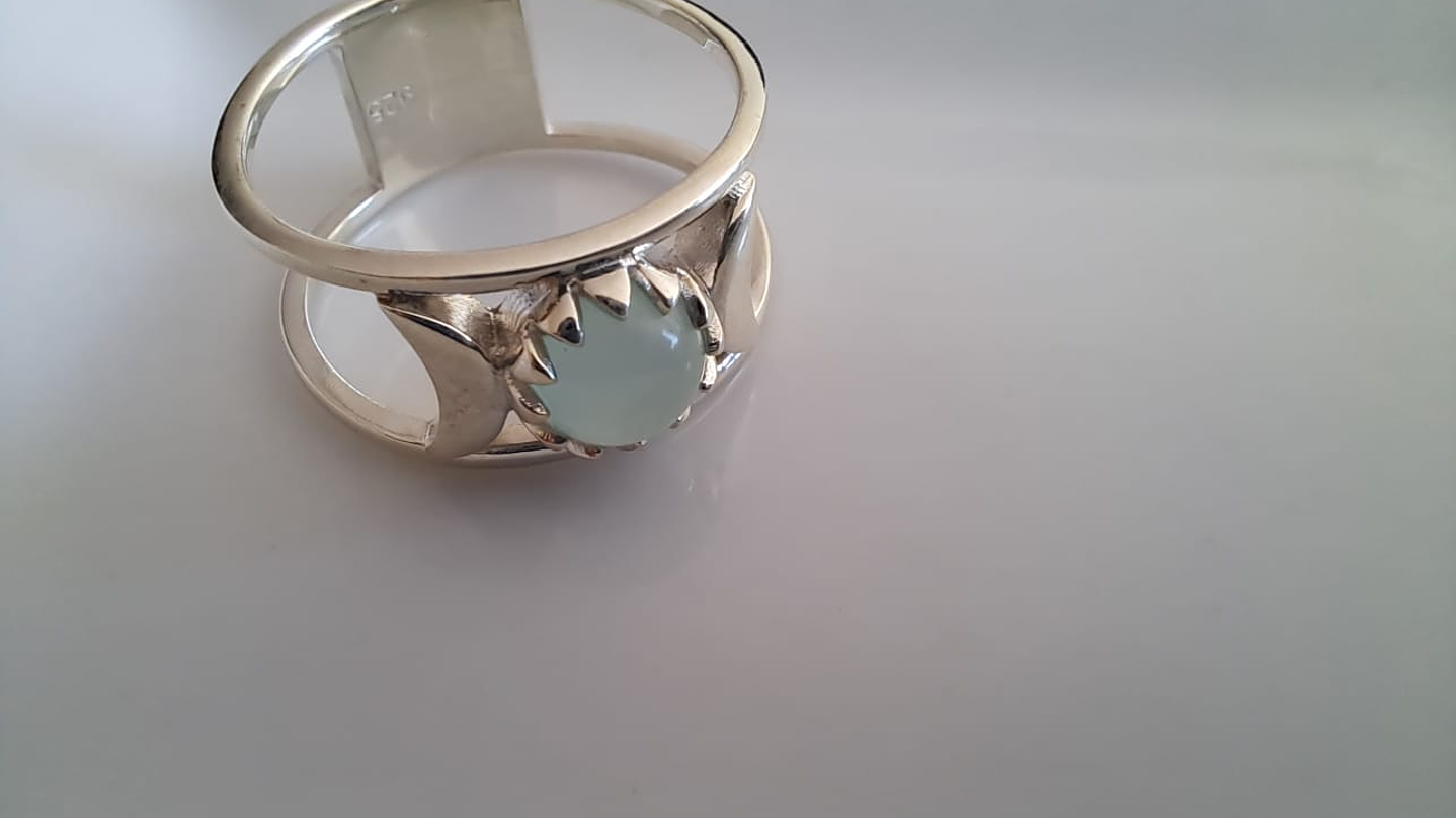 Anillo Piedra Calcedonia 1