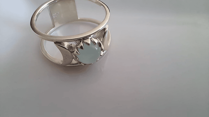 Anillo Piedra Calcedonia 1