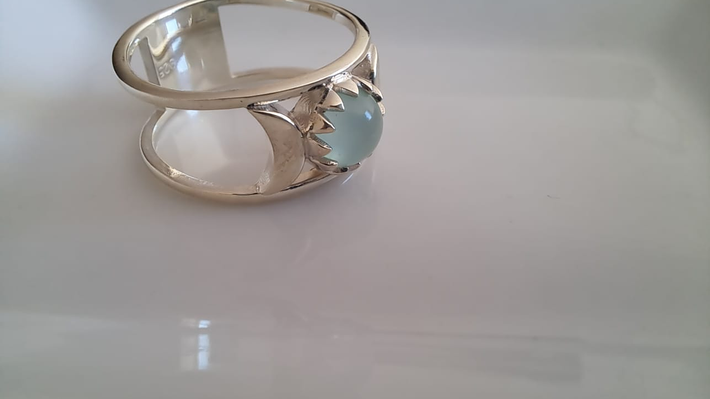 Anillo Piedra Calcedonia 2