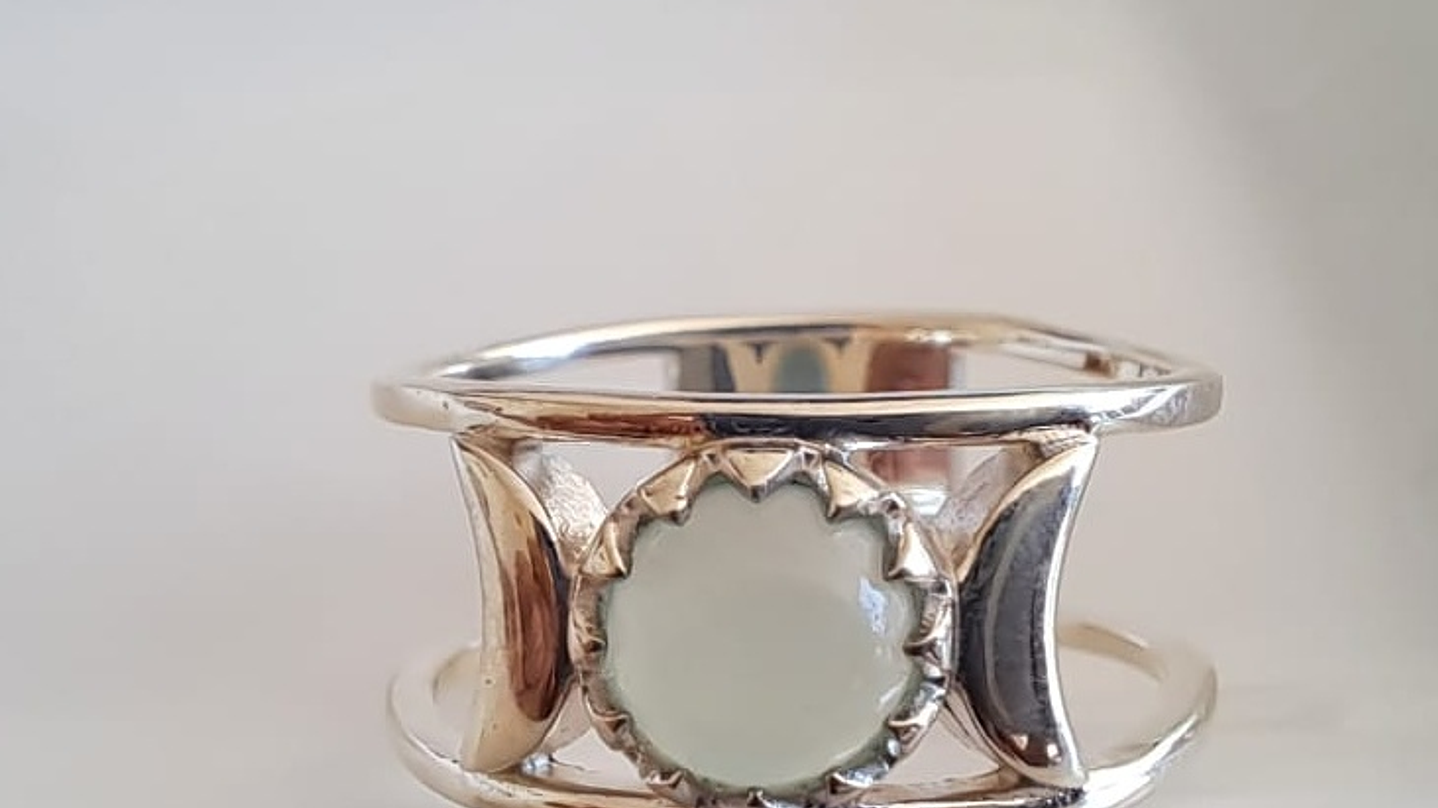 Anillo Piedra Calcedonia 3