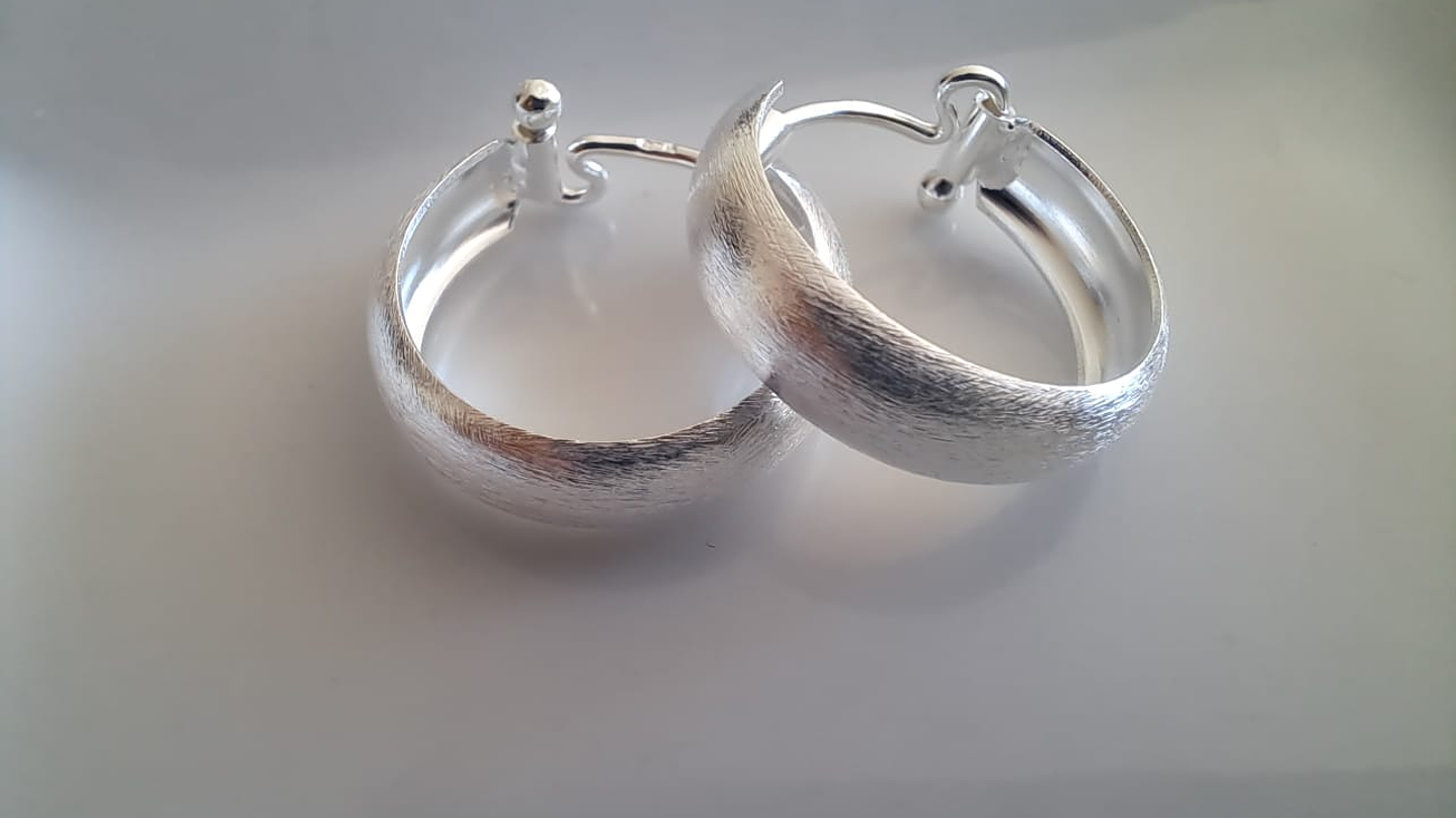 Argollas Gruesas Satinadas 1