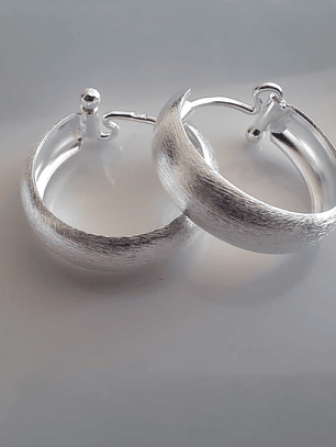 Argollas Gruesas Satinadas