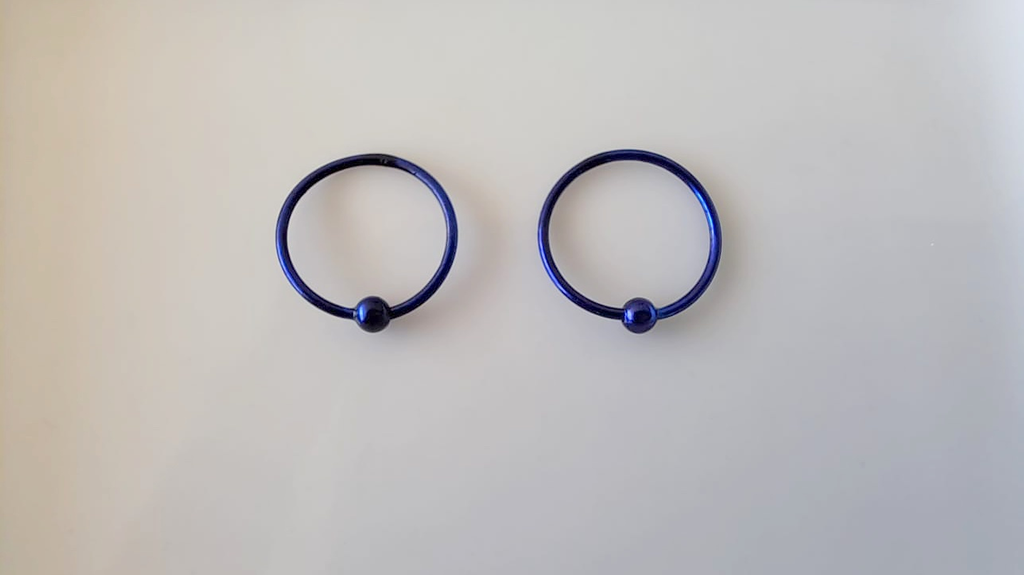 Piercing Aro Azul 1