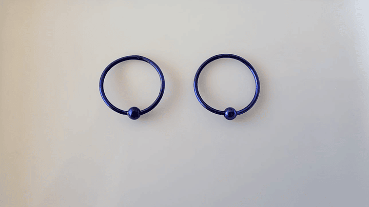 Piercing Aro Azul 1