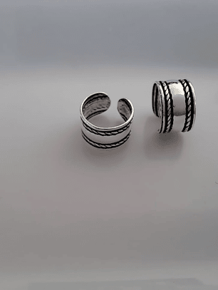 Cuff Diseño Doble Banda Trenzado