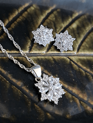 Conjunto Copo de Nieve Diseño Dendrita