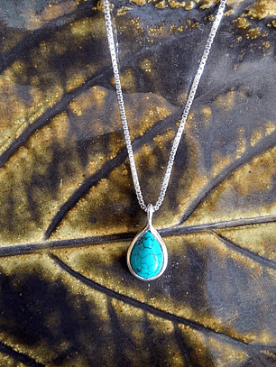 Collar Gota Turquesa