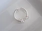 Anillo antiestrés con aros giratorios en plata 925 - Miniatura 1